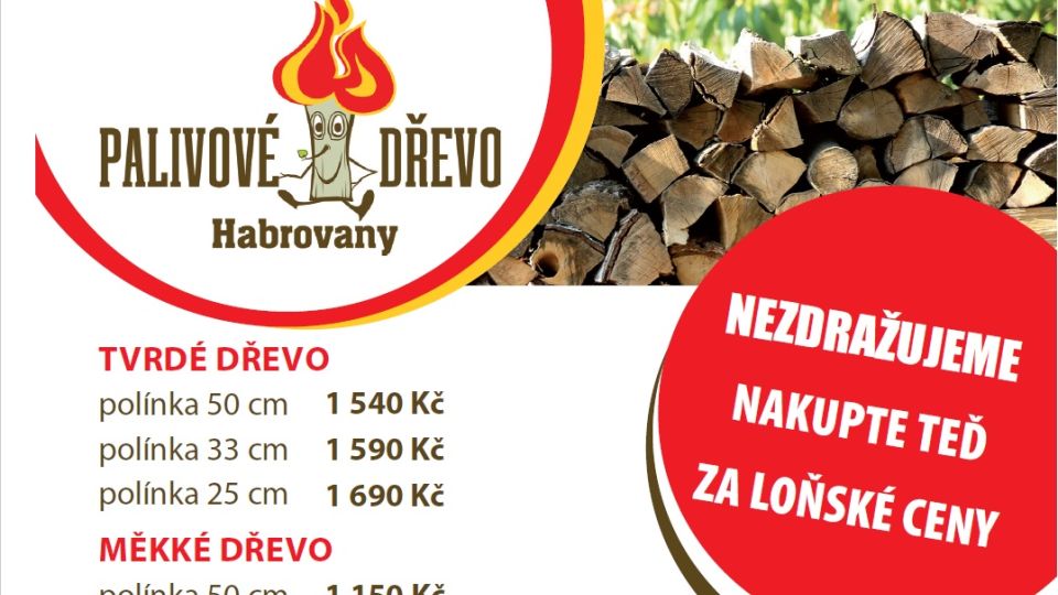 Nabídka palivového dřeva Habrovany